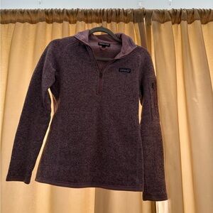 Patagonia Purple Quarter-Zip Pullover